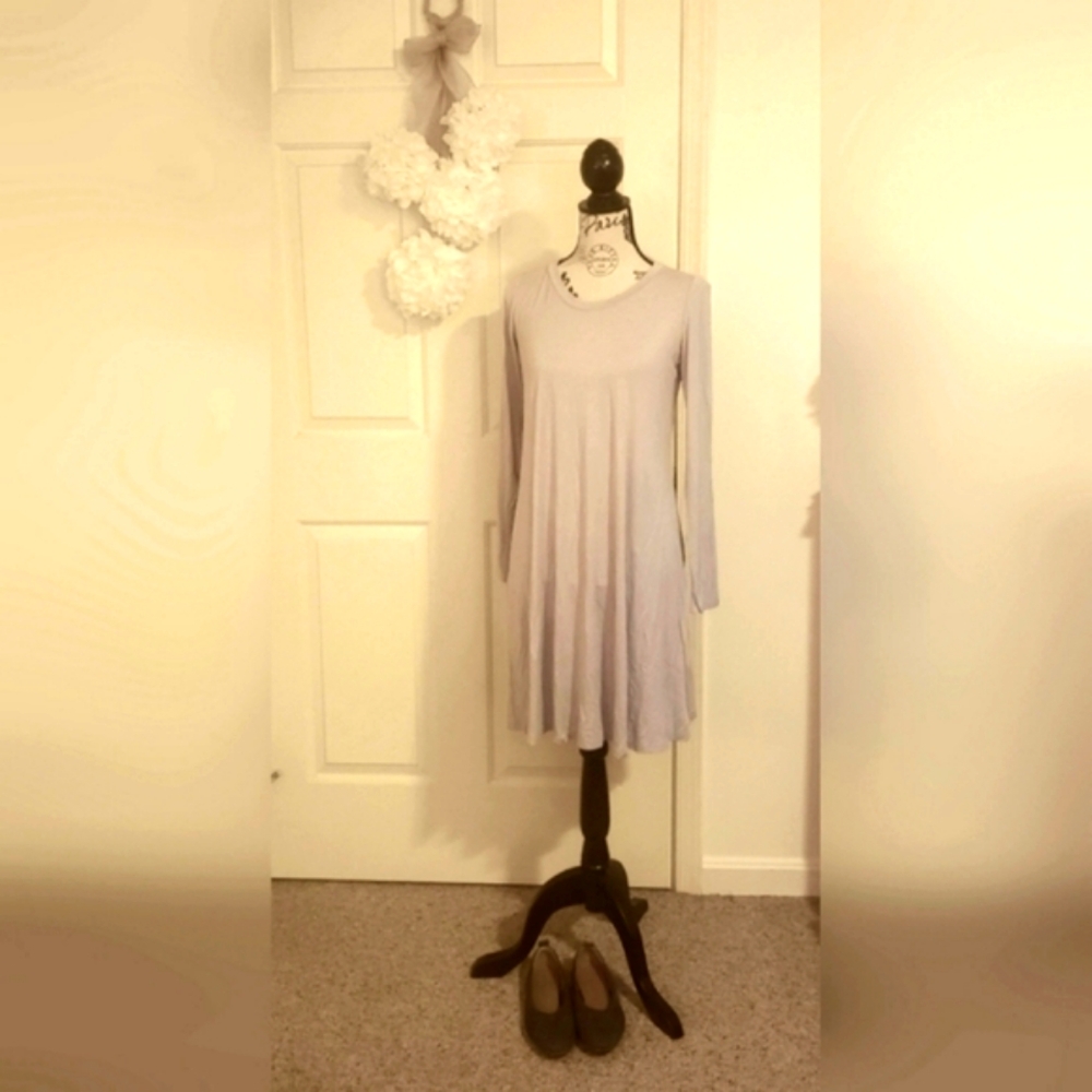 Light Grey Cotton Dress